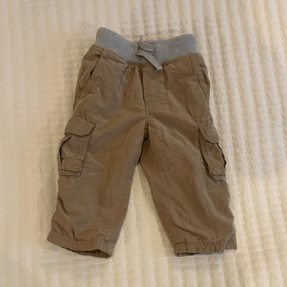 Kids Tan Cargo Pants